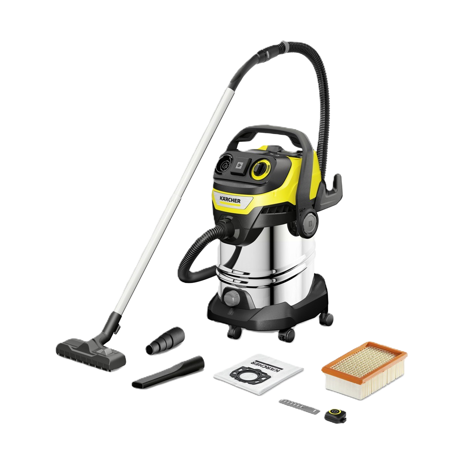 Kärcher Nass Trockensauger mit transparentem Hintergrund