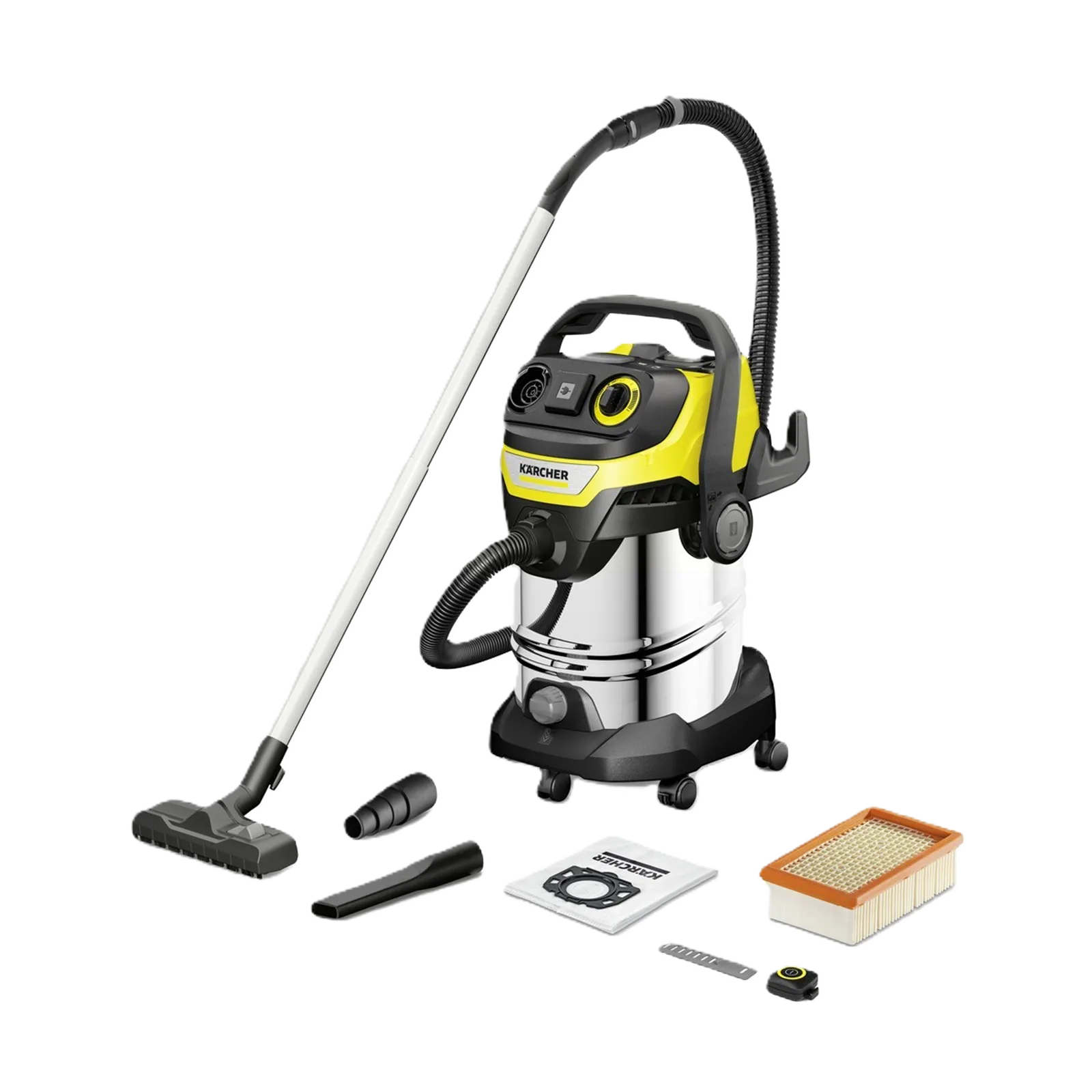 Kärcher Nass Trockensauger mit transparentem Hintergrund